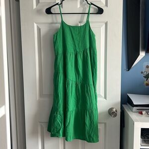 GAP Girls Summer Asymmetric Maxi Dress Green Size 10 NEW